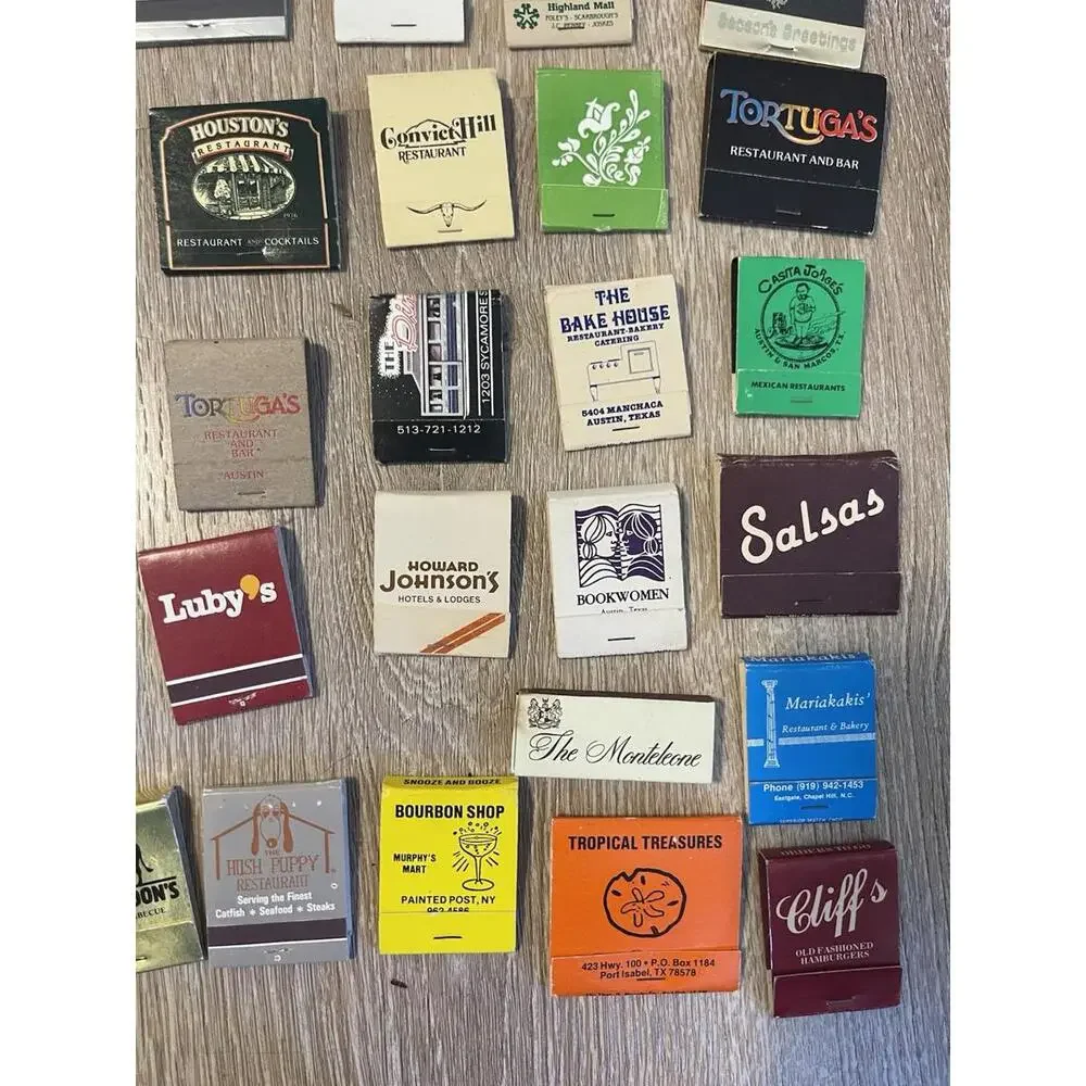 Matchbooks Most In Texas‎ Matchbook Lot- Restaurants H96